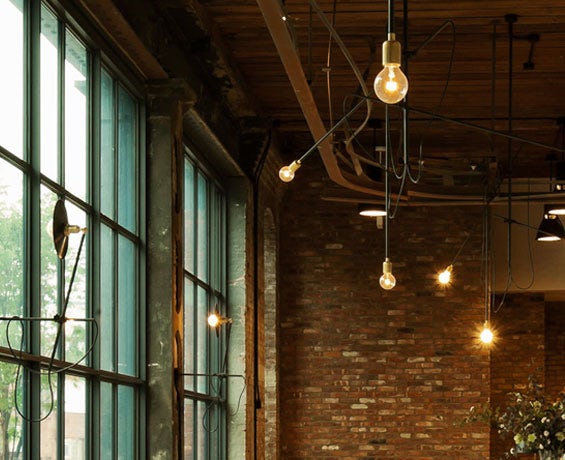 An alternative image of Industrial Chandelier in use